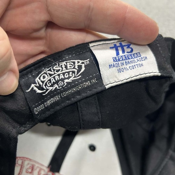 Monster Garage Hat Cap Mens One Size Strapback Flames Skull - Picture 9 of 10